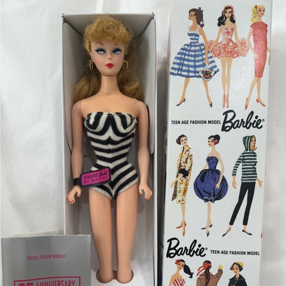 Barbie 35th anniversary special edition doll in box with booklet . Tag on hand - Picture 3 of 5